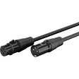 Goobay xlr-aansluitkabel (zwart, 1 meter)