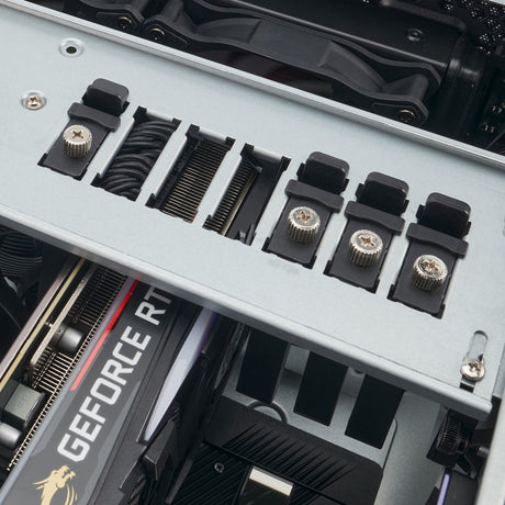 Silverstone rm44 rack behuizing (zwart | 4u | usb type-c | 2x 80mm casefan inbegrepen)