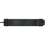 Brennenstuhl premium-line overspannings- beveiliging 26000a 6-voudig zwart 1,8m h05vv-f 3g1,5