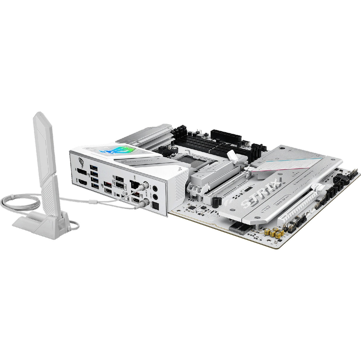 Asus rog strix b850-a gaming wifi socket am5 moederbord (wit, 2.5gb-lan, wi-fi 7, bt, sound, atx)