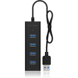 Icy box ib-hub1409-u3 4-port usb-hub (zwart)