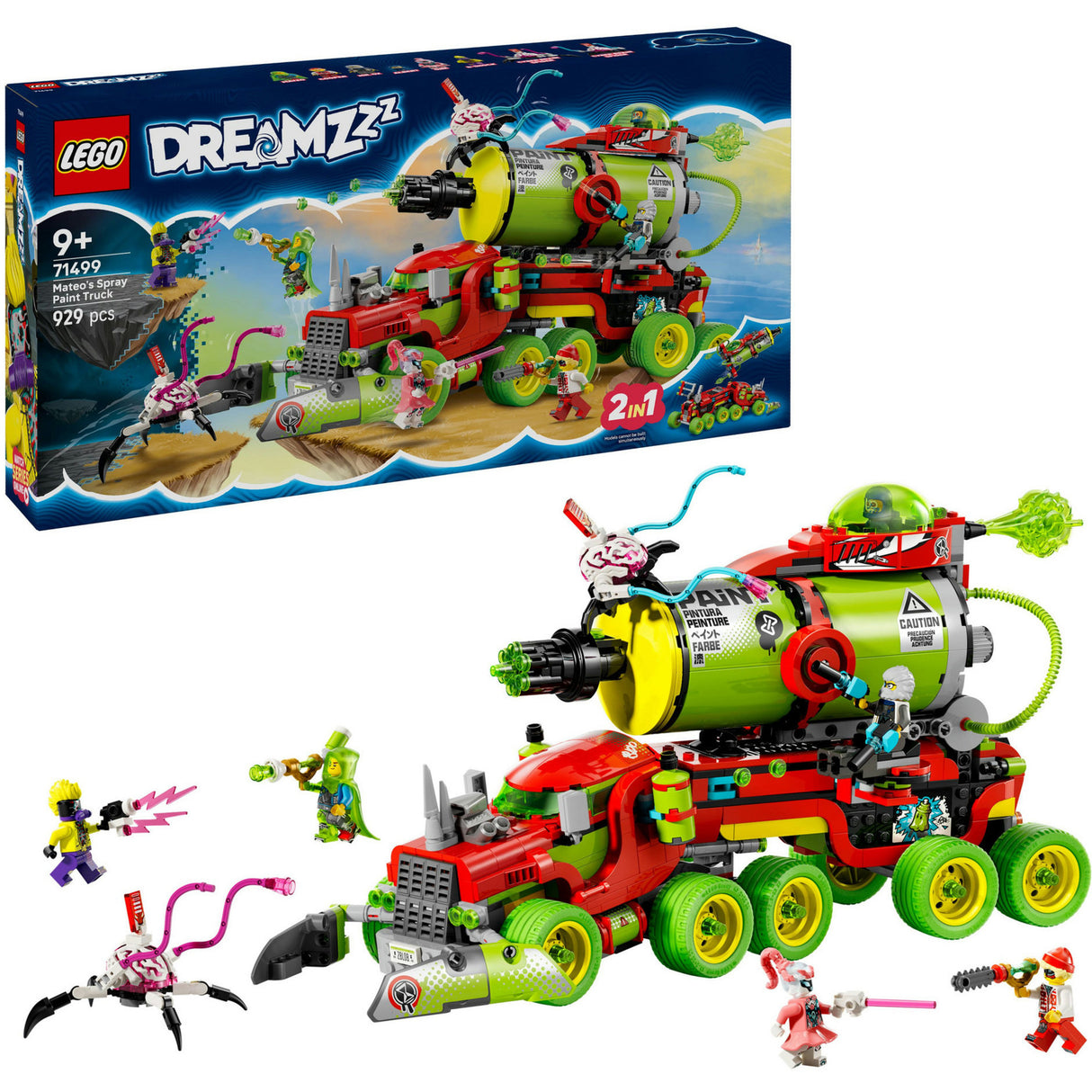 Lego ® dreamzzz™ mateo's spuitbustruck speelgoed - 71499