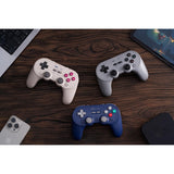 8bitdo pro 3 bluetooth gamepad (lichtgrijs rood, switch 1 2, pc, android, 2.4 ghz bluetooth usb)