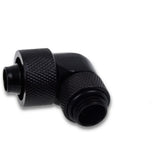 Alphacool eiszapfen 16 10mm screw-on nozzle 90° rotatable g1 4 verbinding (zwart, 4 stuks)