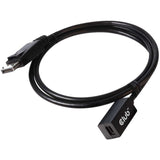 Club 3d mini-displayport naar displayport 1.4 (male) verlengkabel (zwart, 1 meter)