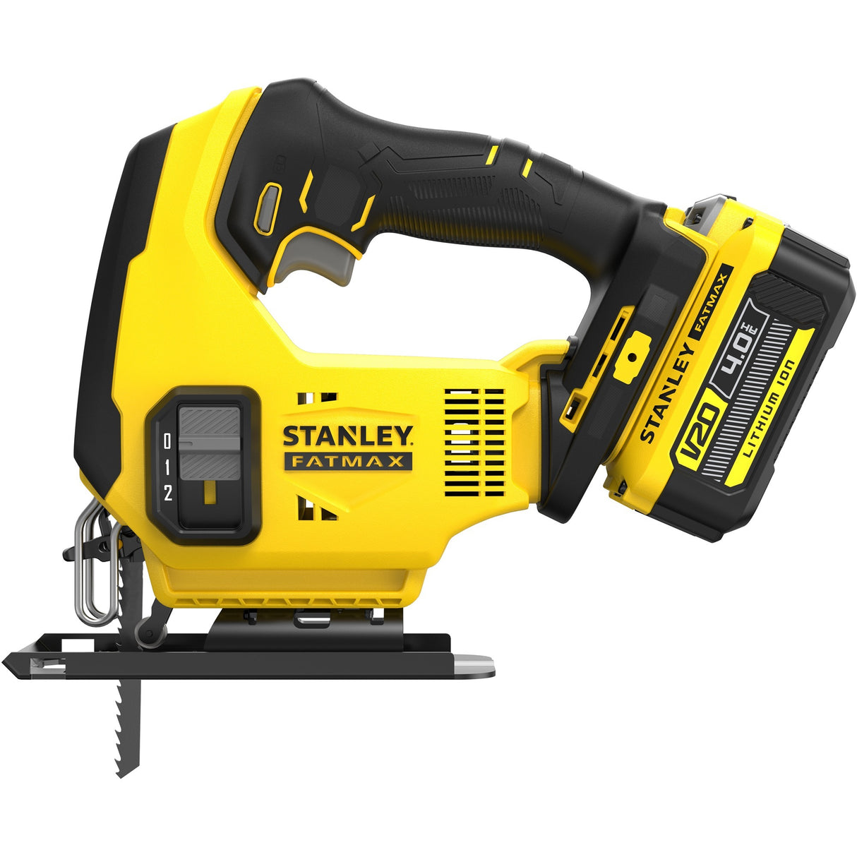 Stanley sfmcs600m2k fatmax® v20 accu decoupeerzaag 18v 4.0ah in koffer