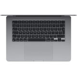 Apple macbook air 15 (mqkp3n a) refurbished laptop (grijs | m2 | 10-core gpu | 8 gb | 256 gb ssd | space grey)