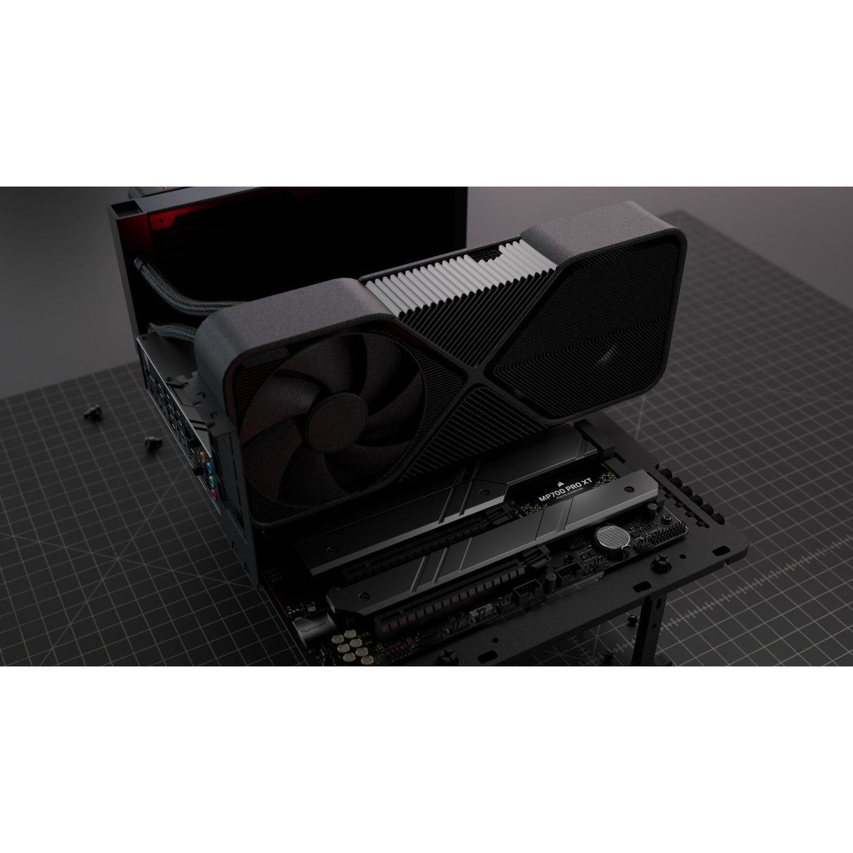 Corsair mp700 pro xt 4 tb ssd (zwart, pcie gen5 x4 nvme 2.0, m.2 2280, 3d tlc nand)