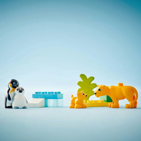 Lego duplo town 10442 families van wilde dieren: pinguïns en leeuwen