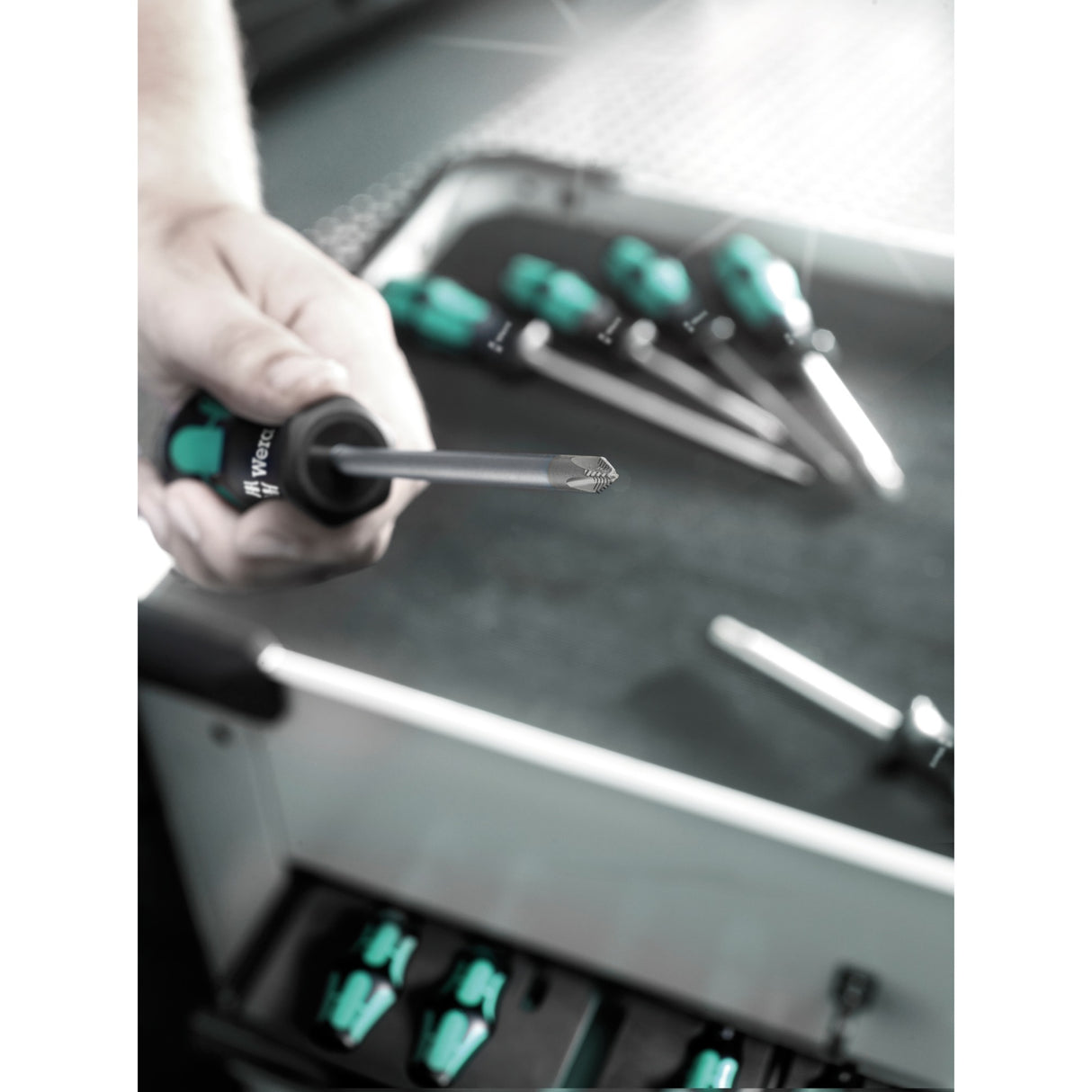 Wera kraftform big pack 300 schroevendraaier (zwart groen, 14-delig)