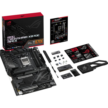 Asus rog crosshair x870e apex socket am5 moederbord (raid, 5gb-lan, wi-fi 7, bt, sound, atx)