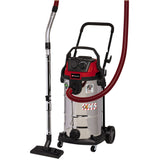 Einhell te-vc 2340 sacl nat- en droogzuiger (bourgondisch rood roestvrij staal)