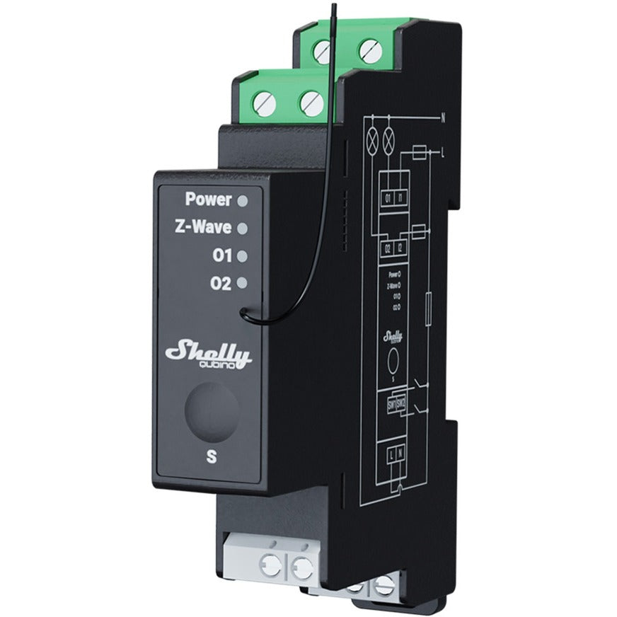 Shelly qubino wave pro 2pm din-railrelais z-wave