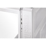 Asus tuf gaming gt502 midi tower behuizing (wit | 2x usb-a | 1x usb-c | tempered glass)