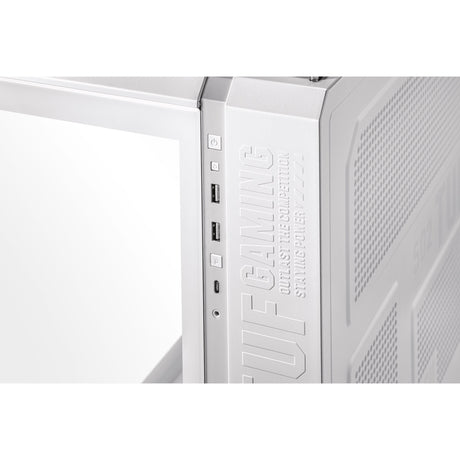 Asus tuf gaming gt502 midi tower behuizing (wit | 2x usb-a | 1x usb-c | tempered glass)