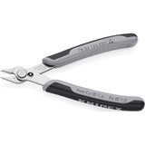 Knipex electronic super knips esd 78 13 125 esd elektronica-tang (grijs)