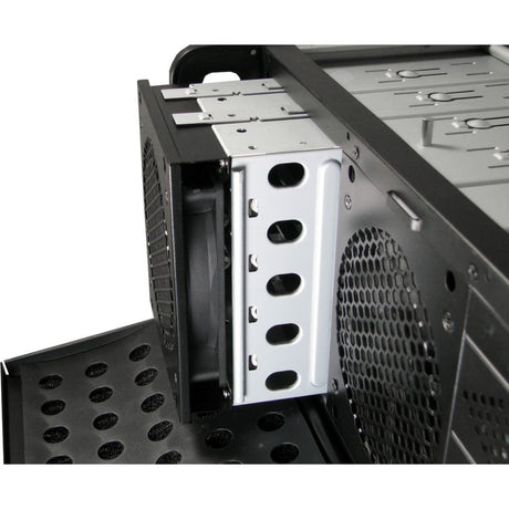Inter-tech 4u 4129l rack behuizing (zwart | 2x usb-a)