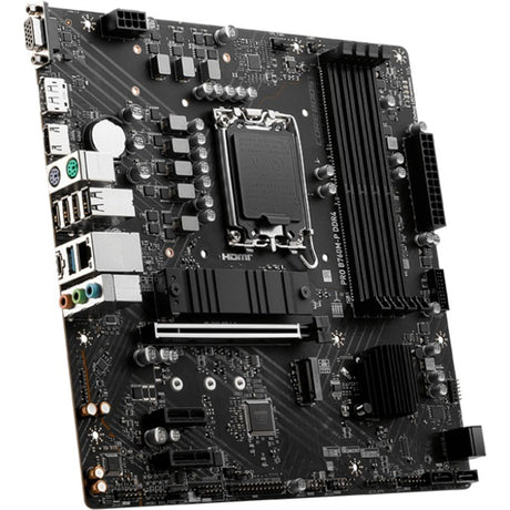 Msi pro b760m-p ddr4 socket 1700 moederbord (zwart, raid, gb-lan, sound, µatx)