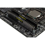 Corsair 16 gb ddr4-3000 (2x 8 gb) werkgeheugen (zwart, cmk16gx4m2d3000c16, xmp 2.0)