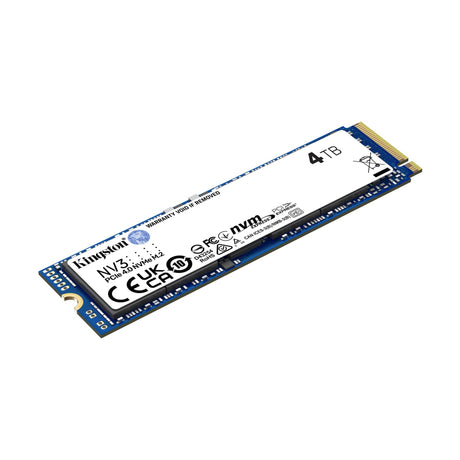 Kingston nv3 4 tb ssd (snv3s 4000g, pcie 4.0 x4, nvme, m.2 2280)