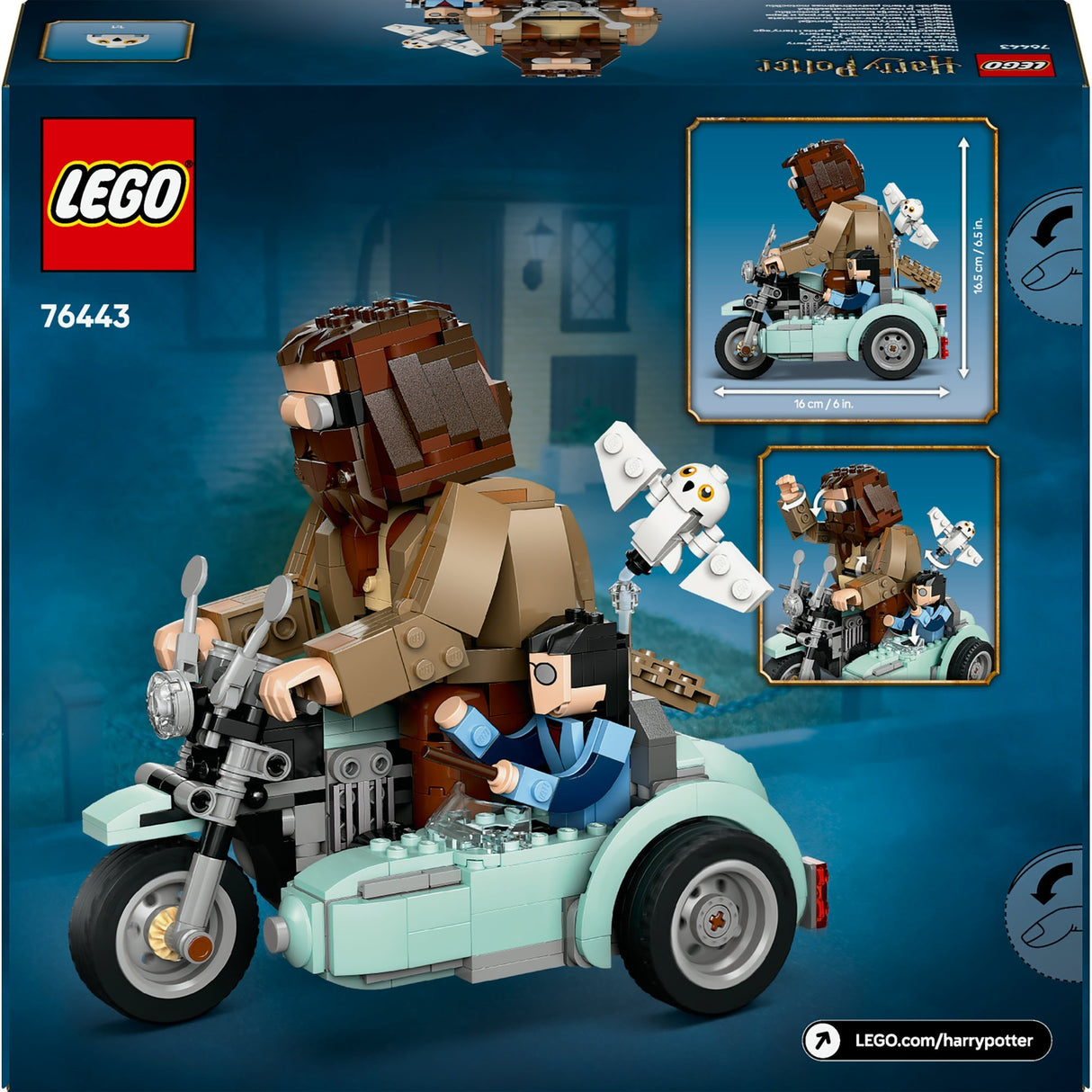 Lego harry potter 76443 hagrid en harry's rit op de motor