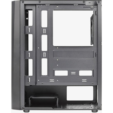 Aerocool delta g-bk-v1 midi tower behuizing (zwart | 3x usb-a | rgb | tempered glass)