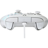 Powera advantage controller met kabel voor de xbox series x|s - poolijs (wit blauw, xbox series x|s, xbox one, pc)