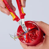 Knipex electronic super knips® vde 78 06 125 elektronica-tang (rood geel)