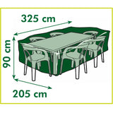Nature tuinmeubelafdekhoes voor stoelen en tafels afdekking (grijs, 6030603)