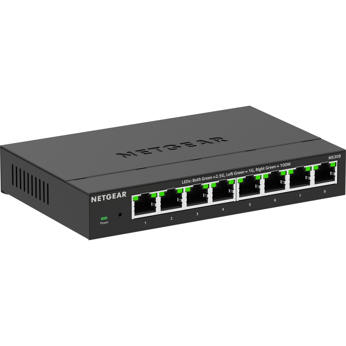 Netgear 8-port 2.5g multi-gigabit ethernet unmanaged switch (zwart, unmanaged)