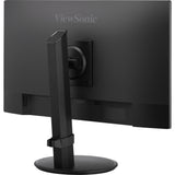 Viewsonic vg2408a 24 monitor (zwart, 1x hdmi, 1x displayport, usb-c, usb-a, sound, 100 hz)