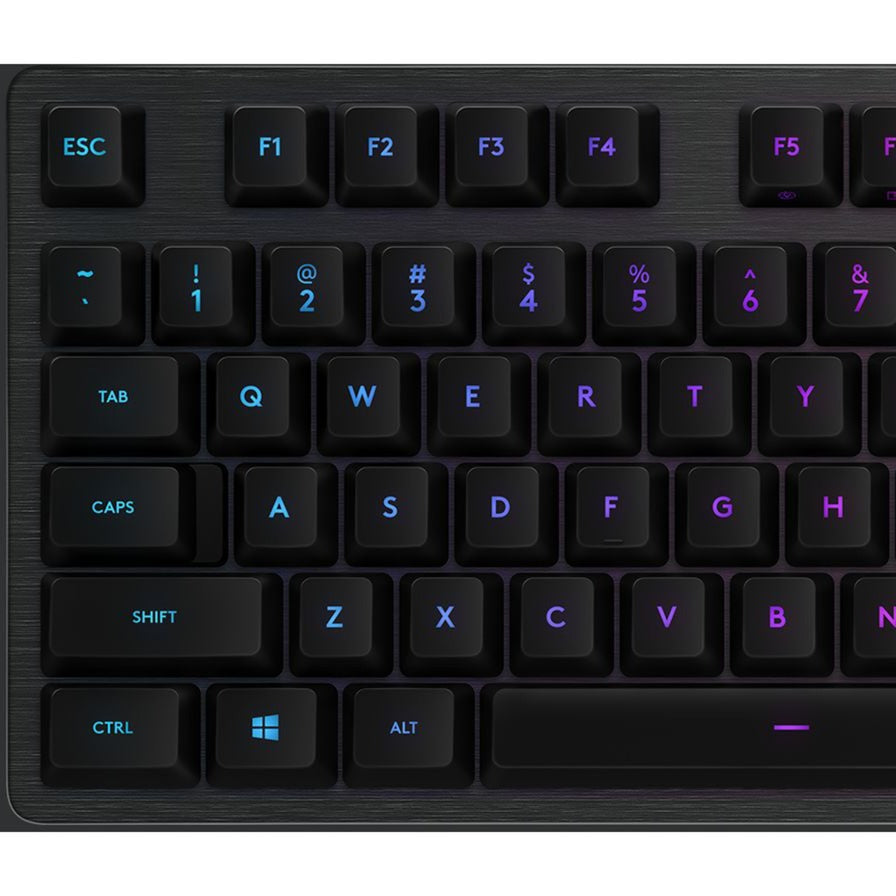 Logitech g512 carbon lightsync rgb mechanical gaming keyboard (zwart, us-international lay-out (qwerty), gx brown, 100%, rgb leds)