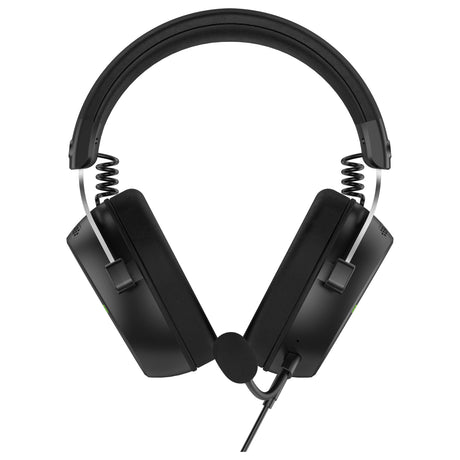Hator hypergang 3 usb over-ear gaming headset (zwart, rgb, 7.1 virtual surround, usb bluetooth)