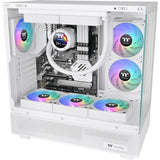 Thermaltake ct120 ex reverse argb sync pc cooling fan snow (3-fan pack) case fans (wit, 3 stuks, 120 x 120 x 25 mm, pwm)