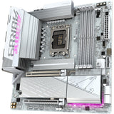 Gigabyte b860m aorus elite wifi6e ice socket 1851 moederbord (zilver wit, raid, 2.5gb-lan, wi-fi 7, bt, sound, µatx)