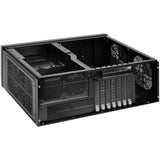 Silverstone sst-gd09b-c htpc behuizing (zwart | 1x usb-a | 1x usb-c)