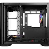 Antec c5 curve argb midi tower behuizing (zwart | 2x usb-a | 1x usb-c | tempered glass)