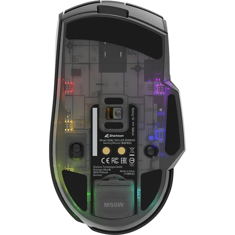 Sharkoon skiller sgm50w gaming muis (zwart, 400 - 6400 dpi, rgb leds)