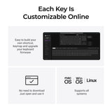 Keychron q3 ultra-m4 8k wireless custom mechanical keyboard (zwart, us lay-out (qwerty), silk pom banana, 80% (tkl), rgb, hot swap, 8k, 2.4 ghz | bluetooth 5.2 | usb-c)