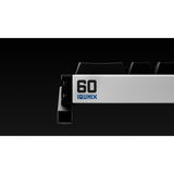 Iqunix ez60 magnetic switch gaming he keyboard (zwart, us lay-out (qwerty), gateron star trail, 60%, rgb, double shot pbt keycaps)