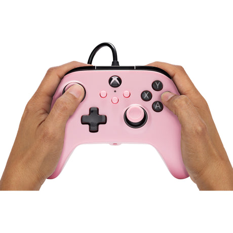 Powera bedrade controller voor xbox series x|s (roze, xbox series x|s, xbox one, pc)