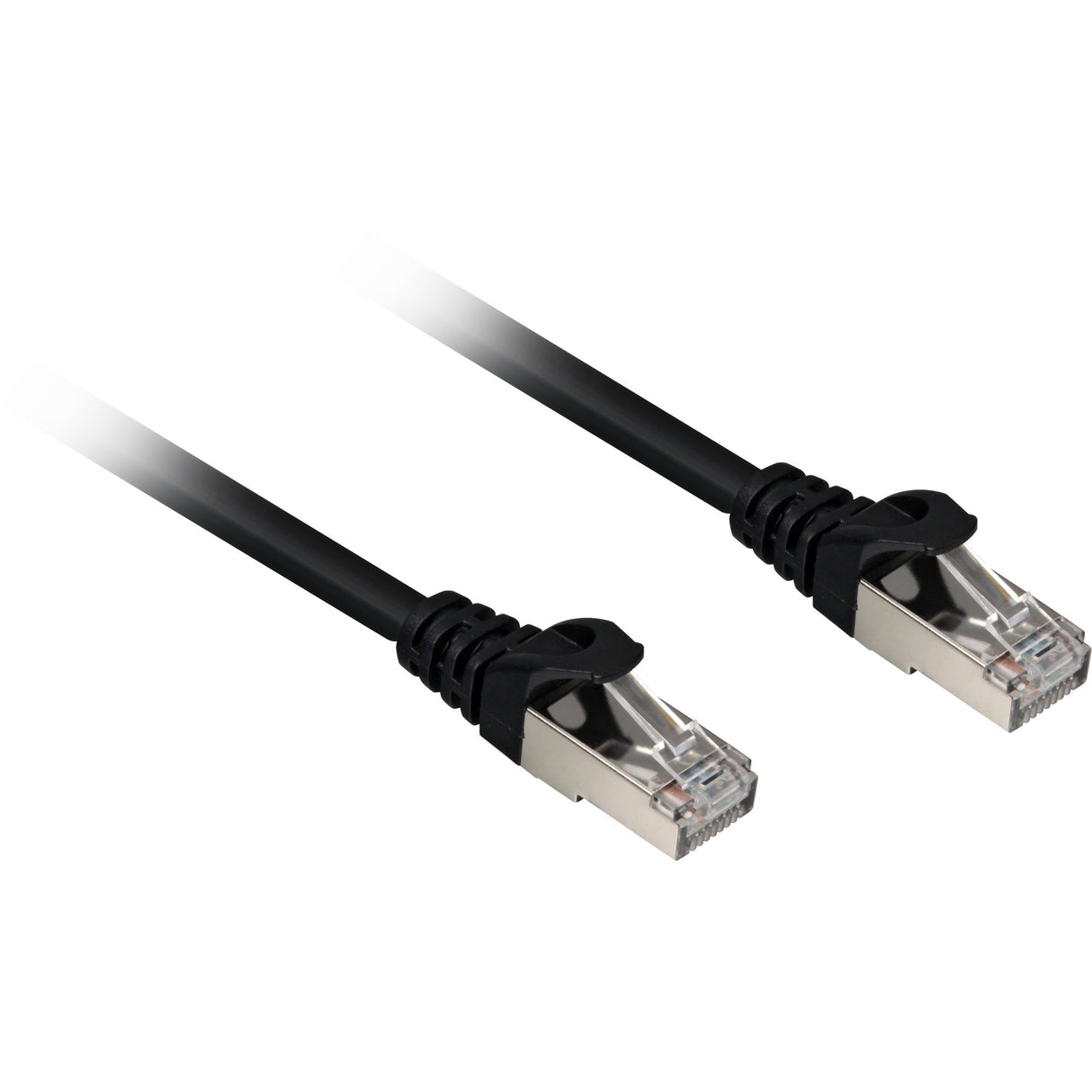Sharkoon cat.6a netwerkkabel (zwart, 0,25 meter, sftp, rj-45, halogeenvrij)