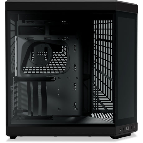 Hyte y70 touch infinite midi tower behuizing (zwart | 2x usb-a | 1x usb-c | tempered glass)