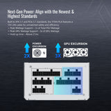Montech titan pla modulaire 1000 watt voeding (wit, 2x pcie)
