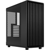 Fractal design north - momentum edition midi tower behuizing (zwart houtkleur | 2x usb-a | 1x usb-c | tempered glass)