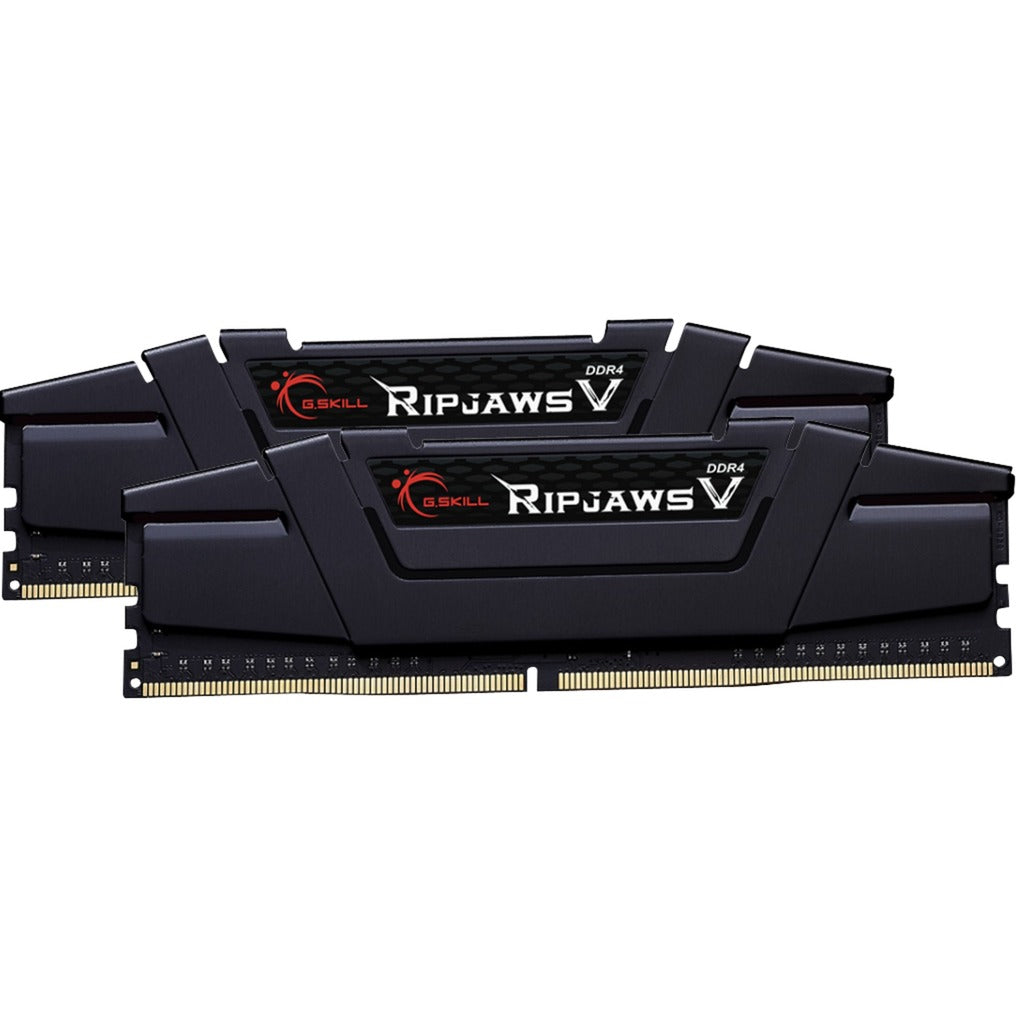 G.skill ripjaws v 32 gb ddr4-3200 (2x 16 gb) werkgeheugen (zwart, f4-3200c16d-32gvk, xmp 2.0)