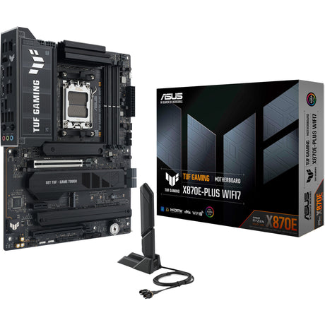 Asus tuf gaming x870e-plus wifi7 socket am5 moederbord (zwart, 2.5gb-lan, wi-fi 7, bt, sound, atx)