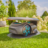 Gardena sileno robotmaaiergarage voor sileno pro max free afdak (grijs oranje)