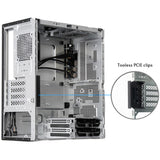 Chieftec uni bs-20b-op mini tower behuizing (zwart | 3x usb-a | 1x usb-c)