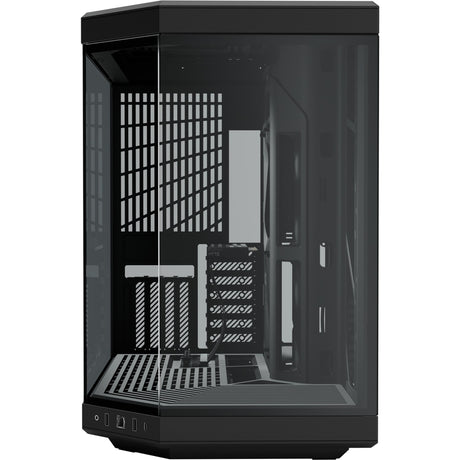 Hyte y70 midi tower behuizing (zwart | 2x usb-a | 1x usb-c | tempered glass)